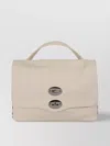 Zanellato Daily Baby Postina Leather Cross-body Bag In Neutral