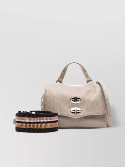 Zanellato Daily Pebbled Leather Tote Bag In Neutral