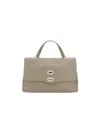 Zanellato Postina Daily Small Leather Handbag In Neutral