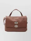 Zanellato Daily Clutch Bag Top Handle In Brown