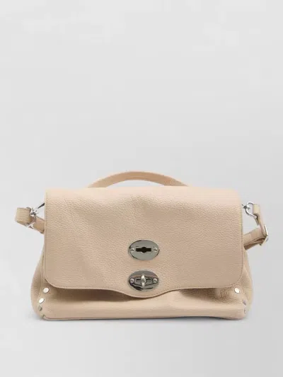 Zanellato Daily S Shoulder Bag Hammered Leather In Pink
