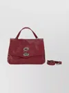 Zanellato Daily Shoulder Bag Detachable Strap In Burgundy