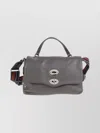 Zanellato Daily Shoulder Bag Featuring Studs In Gray