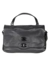 Zanellato Dark Navy Postina Daily Shoulder Bag In Blue