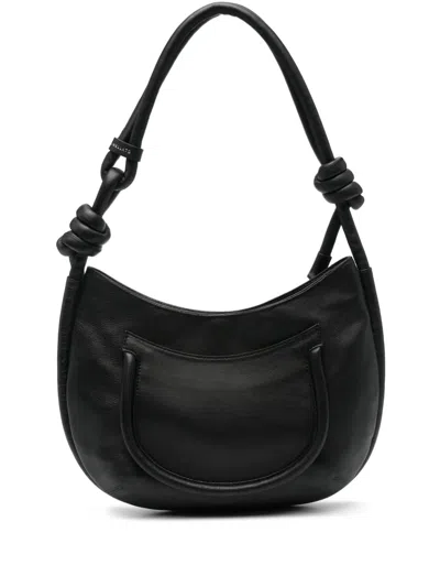 Zanellato Demi' Piuma Leather Shoulder Bag In Black