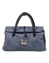 Zanellato Bag Dotta Canvas Genova S Color Denim In Denim Blue