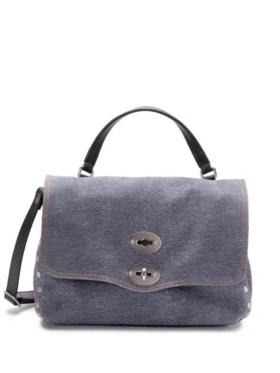 Zanellato Denim Tote Bag In Blue