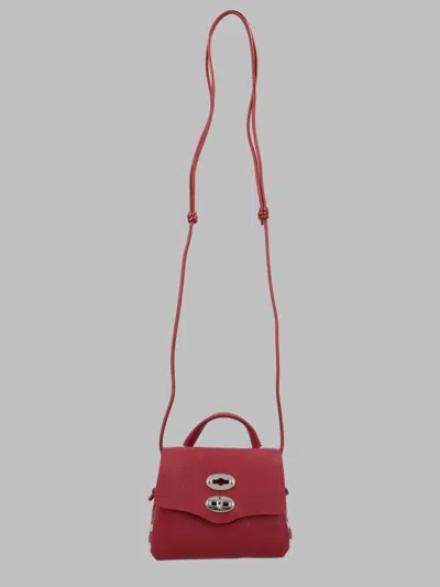 Zanellato Designer Leather Handbag In Red