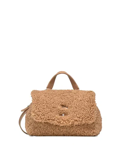 Zanellato Dolly Baby Brown Postina Bag In Teddy