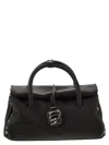 Zanellato Studded Top-handle Shoulder Bag In Black
