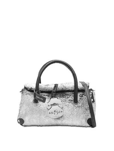 Zanellato Dotta Baby Anniversario Cbi Tote Bag In Silver