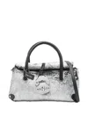 Zanellato Compact Silver-toned Shoulder Bag With Top Handle In Silver