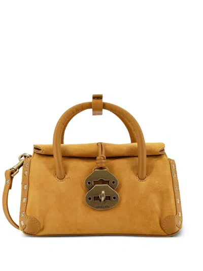 Zanellato Dotta Baby Leather Handbag In Brown
