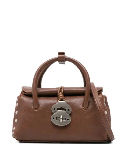Zanellato Dotta Baby Shoulder Bag In Brown