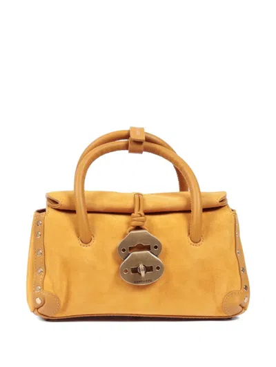 Zanellato Orange Del Doge Amaretto Dotta Baby Handbag In Brown