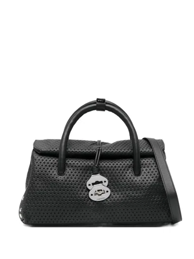 Zanellato Dotta Casa Venissa Small Leather Handbag In Black