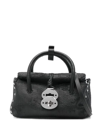 Zanellato Dotta Cbi Baby Leather Handbag In Black