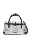 Zanellato Compact Silver-toned Shoulder Bag With Top Handle In Silver