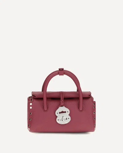 Zanellato Baby Dotta Centauro Leather Satchel In Red