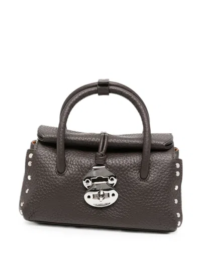 Zanellato Dotta Centauro Baby Leather Top Handle Bag In Red