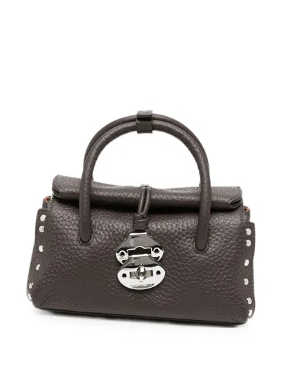 Zanellato Dotta Centauro Baby Leather Top Handle Bag In Red