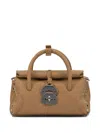 Zanellato Dotta Centauro Baby Small Leather Handbag In Brown