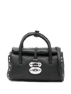 Zanellato Mini Leather Handbag Featuring Textured Finish In Black