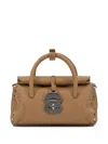 Zanellato Dotta Centauro Baby Small Leather Handbag In Brown