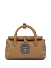 Zanellato Dotta Centauro Baby Small Leather Handbag In Brown