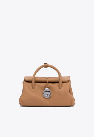 Zanellato Dotta Centauro Leather Handbag In Brown