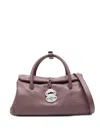 Zanellato Dotta Saeta Small Leather Handbag In Gray