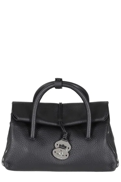 Zanellato Dotta Centauro Small Bag In Black
