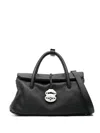 Zanellato Black Small Dotta Tote Bag In Black