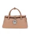 Zanellato Dotta Centauro Small Leather Handbag In Brown