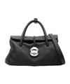Zanellato Structured Leather Handbag With Dual Handles In Black
