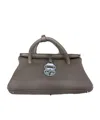 Zanellato Double Handle Shoulder Bag In Gray