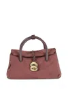 Zanellato Leather Bag Dotta Jones S Shoulder Bag In Red