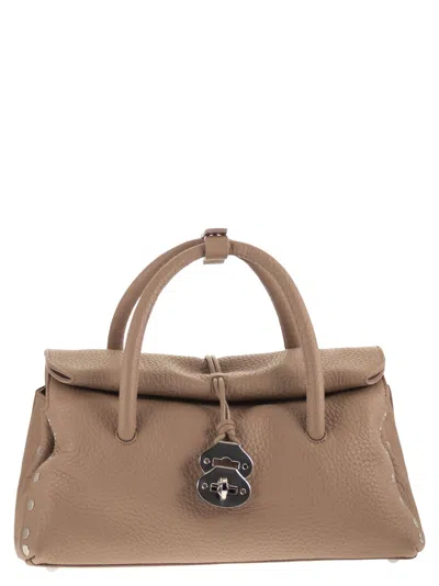 Zanellato Dotta Grained Leather Bag S In Purple
