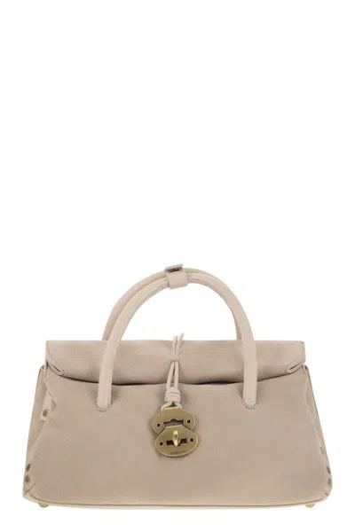 Zanellato Dotta Jones - Supersoft Nubuck Bag S In Sand