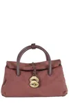 Zanellato Dotta Centauro Small Tote Bag In Leather In Red