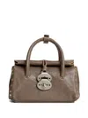 Zanellato Dotta Tabacco Baby Small Leather Handbag In Brown