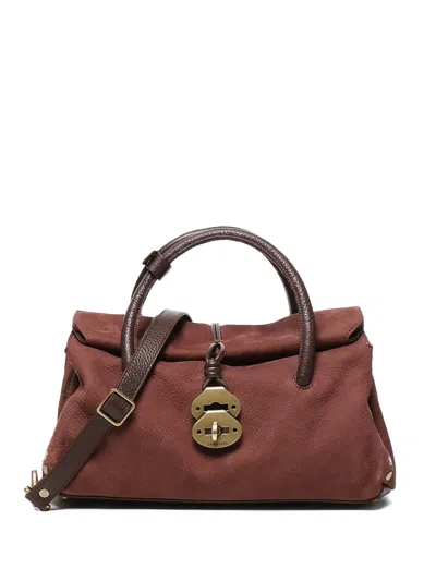 Zanellato Dotta Leather Top-handle Shoulder Bag In Red