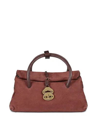 Zanellato Dotta Leather Top-handle Tote Bag In Brown