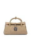 Zanellato Pleated Design Hand Bag Studs In Brown