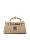 Zanellato Pleated Design Hand Bag Studs In Brown
