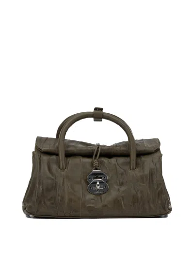 Zanellato Dotta Pleated Handbags Green
