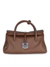 Zanellato Small Dotta Handbag In Brown