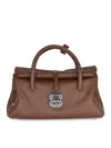 Zanellato Small Dotta Handbag In Brown