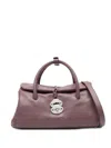 Zanellato Dotta Saeta Small Leather Handbag In Gray