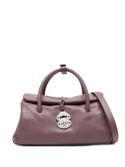 Zanellato Dotta Saeta Small Leather Handbag In Red
